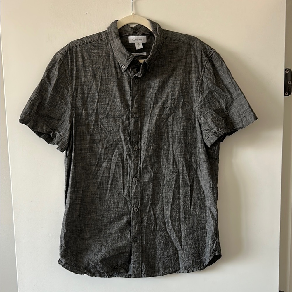 Calvin Klein Black Casual Button Down Shirt